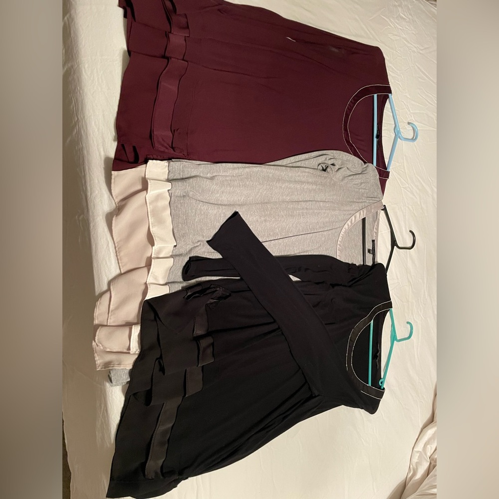 All 3 White House Black Market Burgundy Top